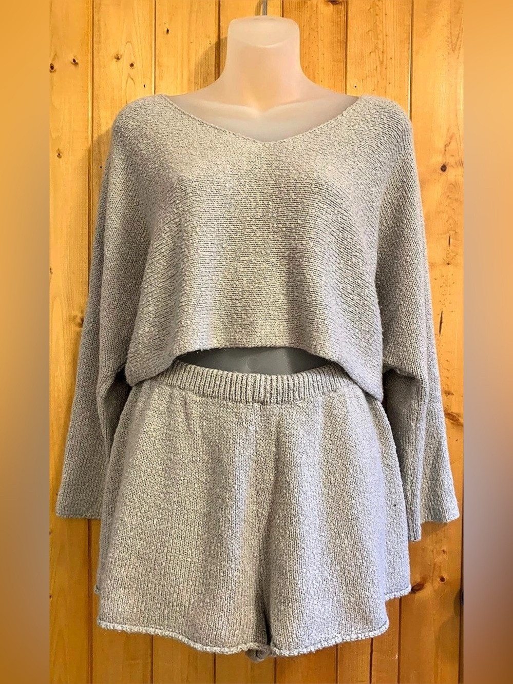 Forever 21 Grey Sweater Matching Set